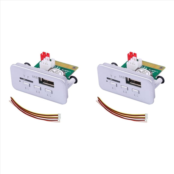 2X Bluetooth 5.0 MP3 WMA APE Placa de Decodificación Audio para Automóvil USB TF Radio FM Módulo Manos Reproductor de MP3 para Altavoz 5V