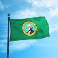 thumbnail image 4 of Washington State Flag 3x5 ft, 3 Ply Polyester Double Sided  WA Flag with Brass Grommets, 4 of 7