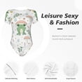 thumbnail image 6 of Daiia Frog And Mushrooms Women'S Crew Neck Short Sleeve Slim Fit T Shirts Tops Basic Bodysuit Leotard Clothing-X-Large, 6 of 9
