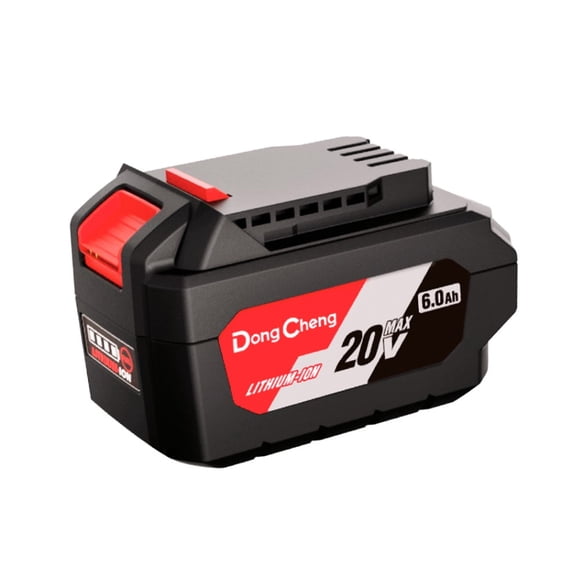 Batería DongCheng 20V de 6.0Ah (FFBL2060). Máxima Autonomía. Para uso rudo. Con Indicador LED.