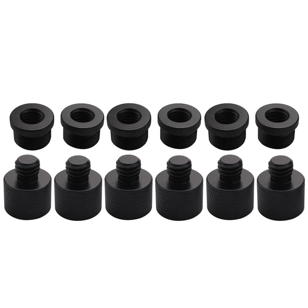 Adaptador de Rosca de MicróFono de 12 Piezas 5/8 Hembra Una 3/8 Macho Y 3/8 Hembra Una 5/8 Rosca Adaptadora de Rosca Macho para Soporte de MicróFono