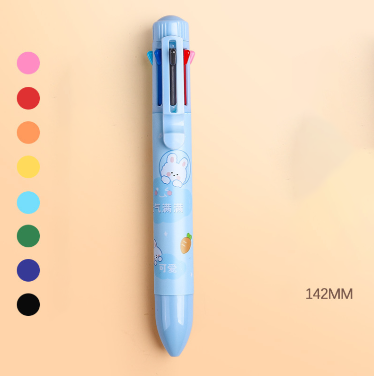 Original Cartoon Color Creative Ballpoint Pen Multi-color Pen (8 Colors ...