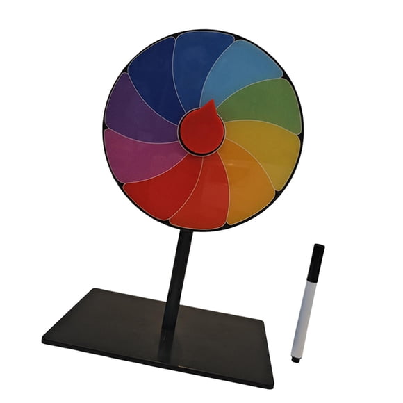 Mesa giratoria con marcador, soporte estable editable, ruleta de sorteo de la suerte 10 cuadrículas