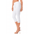 thumbnail image 7 of Jvini Women's High Waist Stretch Jean Style Capris Pull On Skinny Capri Jeggings Elastic Waist Size S-3XL Inseam 20", 7 of 7