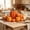Orange, variant on 7Pcs Assorted Artificial Brushed Pumpkins Rustic Decorative Foam Pumpkins for Fall Halloween Harvest Wedding Baby Shower Tabletop Centerpiece Mantel Kitchen Decoration