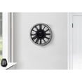 thumbnail image 1 of Monarch Specialties I 9086 - Clocks, 16" Round, Wall Clock, Silver, Black, Transitional, 1 of 4
