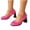 Hot Pink, variant on Pisexur Women Shoes European/American Thick Heel Shoes Solid Leather Shoes Light Cut Mary Shoes