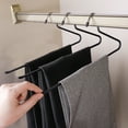 thumbnail image 2 of chaungfeng Z Shaped Pants Hanger Non Slip Heavy Duty Iron Clothes Rack For Closet Space Saving Storage Organizer Singles, 2 of 6