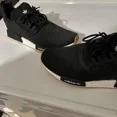 thumbnail image 1 of Ad-id-as NMD R1 Men's Size 12 Prime Shoes Sneakers Black with White accent GZ9257, 1 of 6