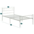 thumbnail image 6 of VECELO 3-Piece White Bedroom Sets Include Twin Bed Frame + 2 Nightstands, 6 of 8