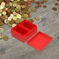 thumbnail image 4 of Masteelf Plastic Coin Case Red Coin Storage Box Display Stand R Coin Organizer for Collectors, 4 of 8