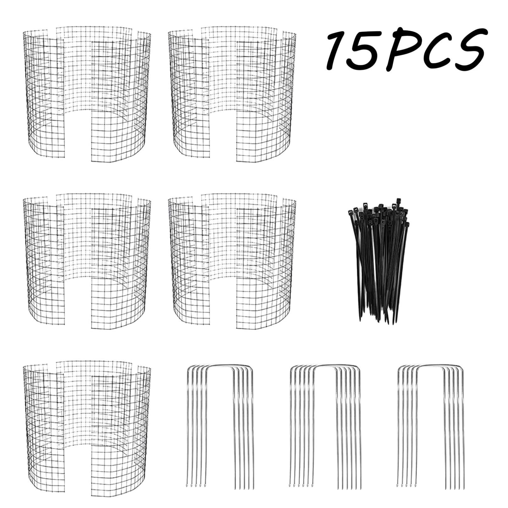 Clearance! Under$5 Round Plant Protector from Animals,6 Pack 12'' x 12'' Metal Plant Cages,Metal Mesh to Keep Animals Out, Garden Protection Bunny Barricades, Wire Plant Protectors