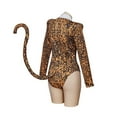 thumbnail image 5 of Cats Bodysuit Costume Sexy Leopard Print Jumpsuit, 5 of 7