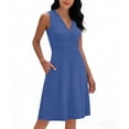 thumbnail image 2 of Juesizh Nightgowns for Women Solid Color Sleep Dress Casual Loungewear Pajamas Sleepwear, Gifts for Women, 2 of 8