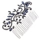 thumbnail image 4 of Peine de pelo de novia con diamantes de imitación azul, tocado elegante, accesorios de fotografía, accesorios para el cabello de fiesta para mujeres y señoras, 4 of 6
