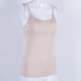 thumbnail image 2 of Wsevypo Women's Sleeveless Adjustable Built In Bra Padded Bra Tank Tops Camisole, 2 of 5
