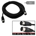 thumbnail image 2 of 8 Pin Din Male To Male Speaker Audio Cable Adapter For Surveillance Automotive Computers Television, 2 of 5