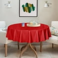 thumbnail image 3 of Clear Plastic Round Tablecloth - - Vinyl PVC Table Cloth Protector Oil Spill Proof Wipe Clean Table Cover for Dining Tables Parties Camping Crystal Clear, 3 of 7