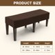 thumbnail image 3 of Funda para Banco Jacquard Uxcell, 49 - 63" Funda Sólida para Asiento de Banco, Desmontable y Lavable para Banquete/Dormitorio/Piano [Café, L], 3 of 6