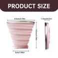 thumbnail image 3 of HmNPlay Glass,Bottle Cups For Traveling | Heat Silicone Camping Cup Expandable For Outdoor Use Reusable And Portable For, 3 of 9