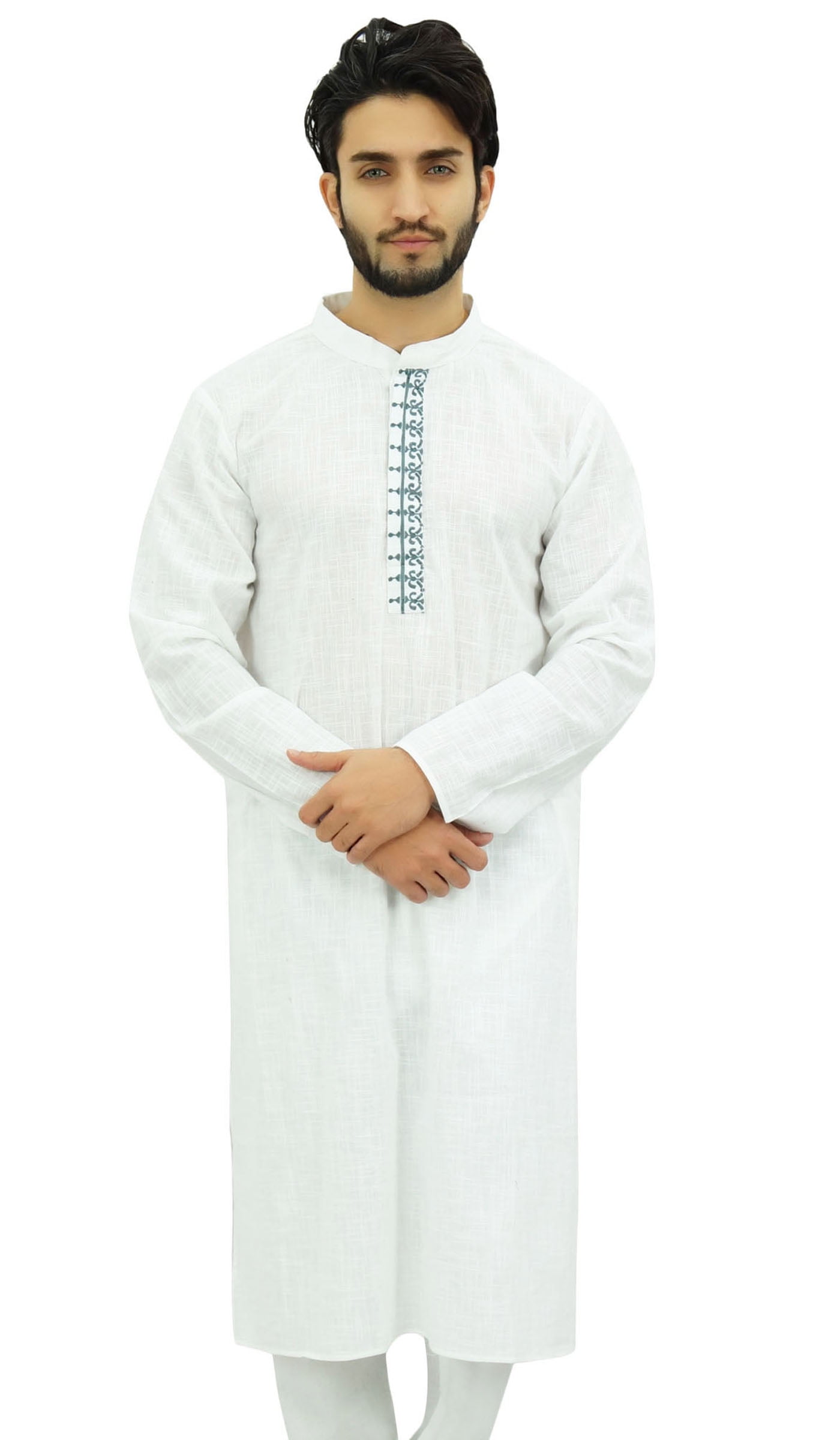 White kurta online pajama punjabi style