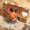 thumbnail image 5 of 63" Farmhouse Computer Desk with 5 Drawers and Monitor Stand, Wood Executive Desk with LED Lights, 5 of 8