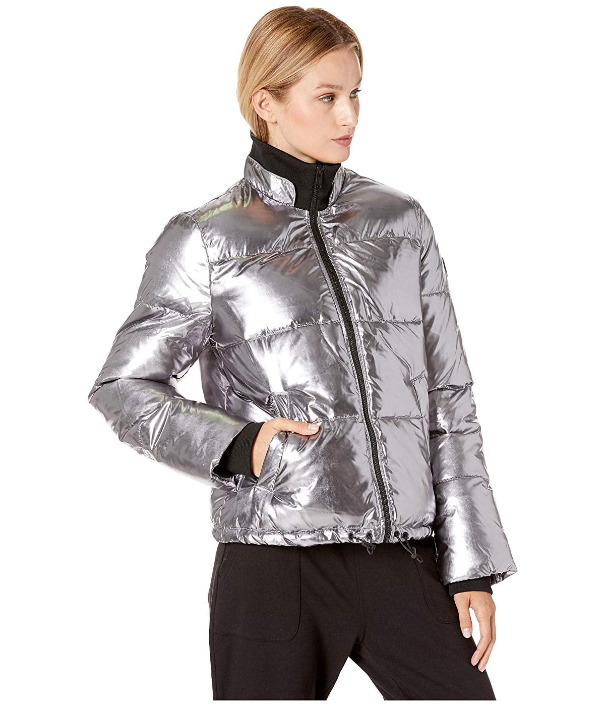 UGG Izzie Puffer Jacket Nylon Silver Metallic