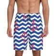 thumbnail image 2 of Picia Nautical Anchors Pajama Shorts for Men, Men's Pajama Bottoms, Sleepwear,Short Pajama Pants-X-Large, 2 of 9