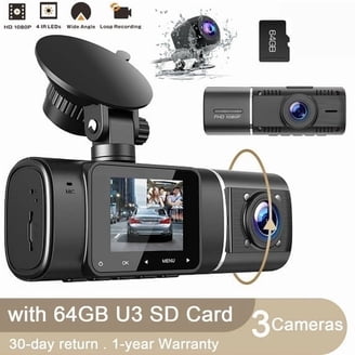 APEMAN C860 2K Dual Dash Cam, 1080P Front/Rear, 3.0