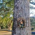 thumbnail image 4 of SUYOLL Outdoor Garden Gnomes Windows Sculpture Decorative Statue Art Figurine For Patio Yard Weather Stone Finish Ornament, 4 of 6