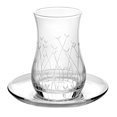 thumbnail image 2 of Tea Mug Nova Tea Glass set of 6 Clear Glass Cups for Hot Beverages Drinkware 5 fl oz (150 ml), 2 of 3