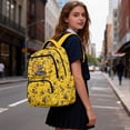 thumbnail image 6 of Pzuqiu Yellow Excavator 17 Inch Backpacks for Boys Kids Shoulder Bookbags Lightweight Laptop School Bags Breathable College Students Backpacks for Hiking Camping Age 6-18, 6 of 7
