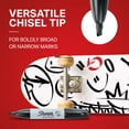 thumbnail image 3 of Sharpie Permanent Markers, Chisel Tip, Blue, 12 Count, 3 of 5