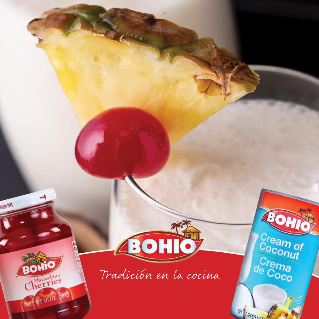 Bohio Maraschino Cherries with Stems, 5 Cal Fat Free Sodium Free, About 18 Count, 6oz Jar