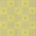 thumbnail image 1 of Ahgly Company Indoor Square Patterned Bold Yellow Area Rugs, 7' Square, 1 of 1