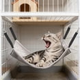 thumbnail image 5 of Cat Cage Hammock Bed Lightweight Adjustable Soft Waterproof Resting Sleepy Pads for Cats Small Dogs Rabbits, 5 of 6