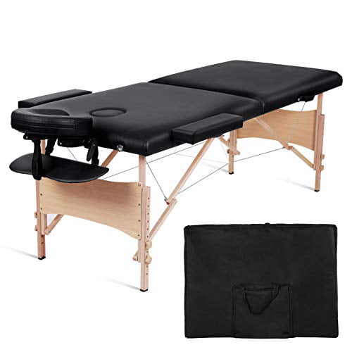 MaxKare 2 Folding Massage Table Portable Facial SPA Professional Massage Bed with Carrying Bag