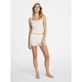 thumbnail image 2 of No Boundaries Sleep Pointelle Cami and Shorts Set, 2-Piece, Women’s XXS-3X, 2 of 5