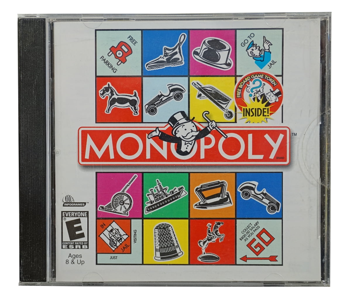 Monopoly PC Game (Atari, 2004) Computer Game Disc W/ Manual and Case