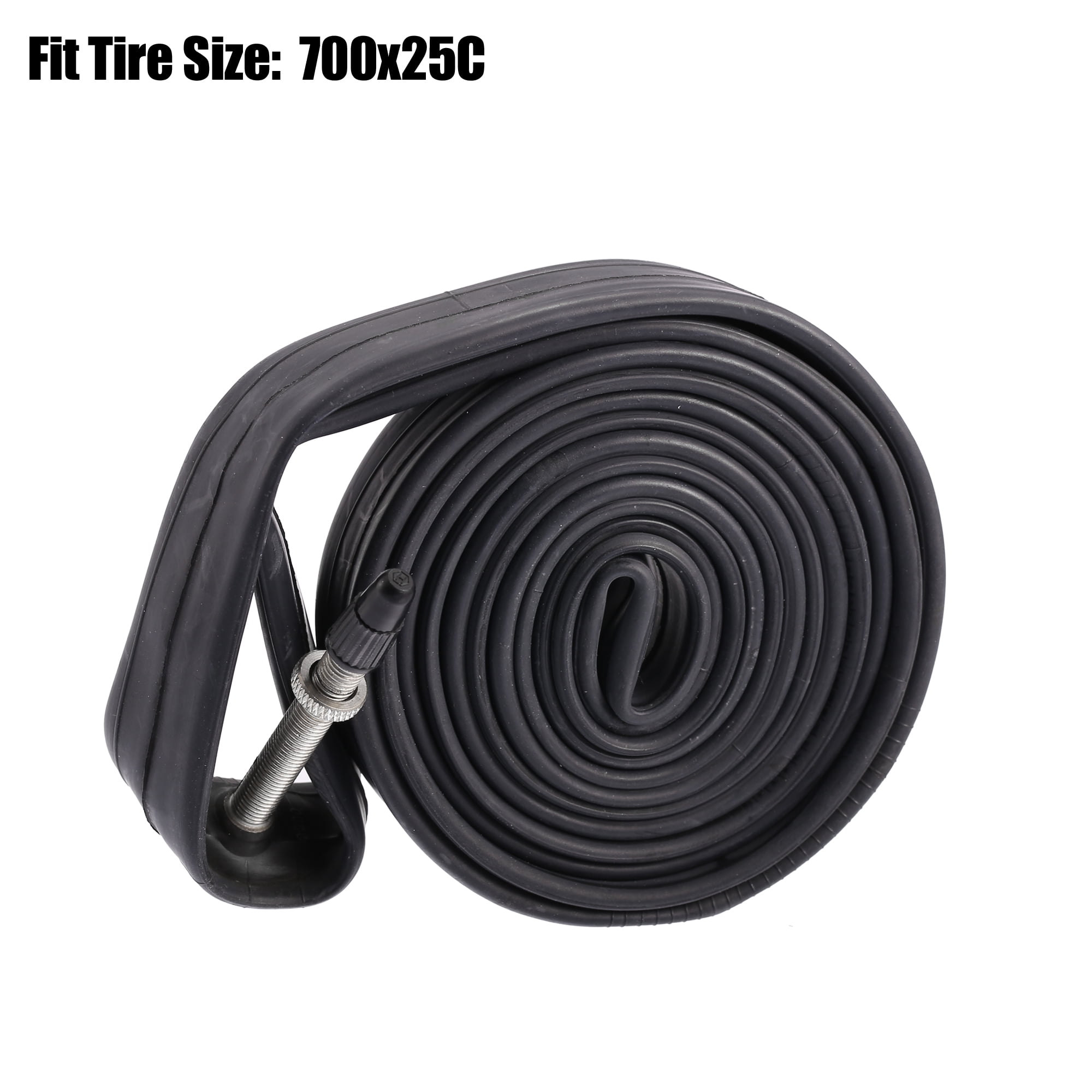 Unique Bargains 3 Pcs 700x25C Bike Inner Tube Rubber 48mm Long Straight Valve Bicycle MTB Inner Tubes Walmart