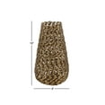 thumbnail image 4 of Decmode Modern Style Extra Large, Round, Twisted Gold Metal Vase, 9” x 18”, 4 of 4
