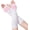 White Long, variant on Cute Cat Paw Mittens Gloves, Kawaii Cat Cosplay Kawaii Soft 3D Toes Beans Fingerless Cat Claw Paws Pad Sleeve(White Long Gloves)