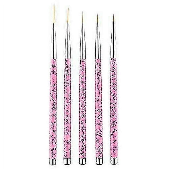 pinceles delineadores para decoración de uñas, juego profesional de pinceles para diseño de uñas con pintura en gel UV, pincel de punta fina para dibujo y manicura, 7 unidades