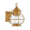 thumbnail image 2 of 2221-22 Livex Lighting Harbor - 1 Light Outdoor Wall Lantern in Coastal Style - 8 Inches wide by 11.25 Inches high-Flemish Brass Finish, 2 of 10
