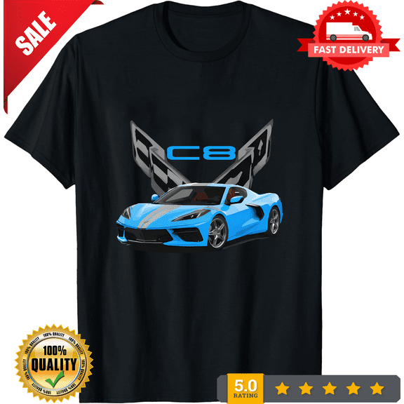 2020 Mid Engine Rapid Blue vette C8 Short-Sleeve Unisex T-Shirt, LIMITED EDITION-TH73526