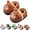brown, variant on Boys & Girls Plush Animal Slippers, Warm Winter Anti-slip House Shoes with Cute Design for Indoor Outdoor Use