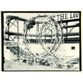 thumbnail image 2 of Vintage Apple Collection 14x12 Black Ornate Wood Framed with Double Matting Museum Art Print Titled - Vintage Coney Island, 2 of 4
