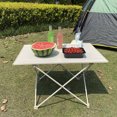 thumbnail image 2 of Mesa de acampada Plegable al aire libre Barbacoa Picnic Senderismo Mesa Aleación de aluminio Ultraligero Cena Escritorio Camping Muebles Suministros JShteea El nuevo, 2 of 7