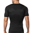 thumbnail image 4 of Men's Tummy Control Shirt â Compression Top in S-3XL, Short Sleeve Belly Shapewear Undershirt, Invisible Body Shaper for Men, 4 of 8