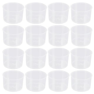EpoxyStix 100 Disposable Measuring Cups for Mixing Epoxy Resin -  Measurements in mL and Oz - Pack of 100 Clear 10 Oz Cups - Bonus Pack with  25 Applicator Sticks, 25 Mixing Sticks and 2 Pairs of Nitril 